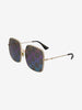 Gucci Vintage Oversized Rectangular Sunglasses with Bee Detail MR12926.34  Gucci 