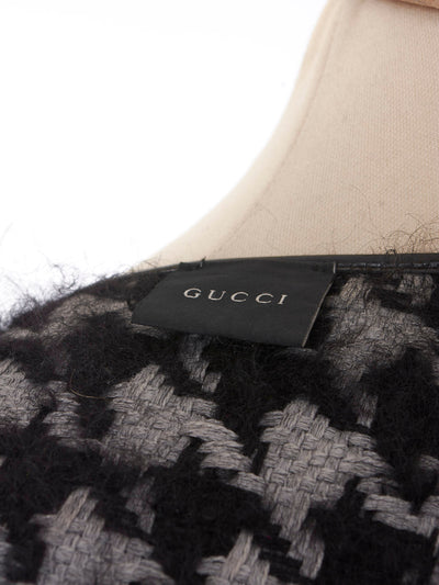 Gucci Pied-de-poule patterned cape
