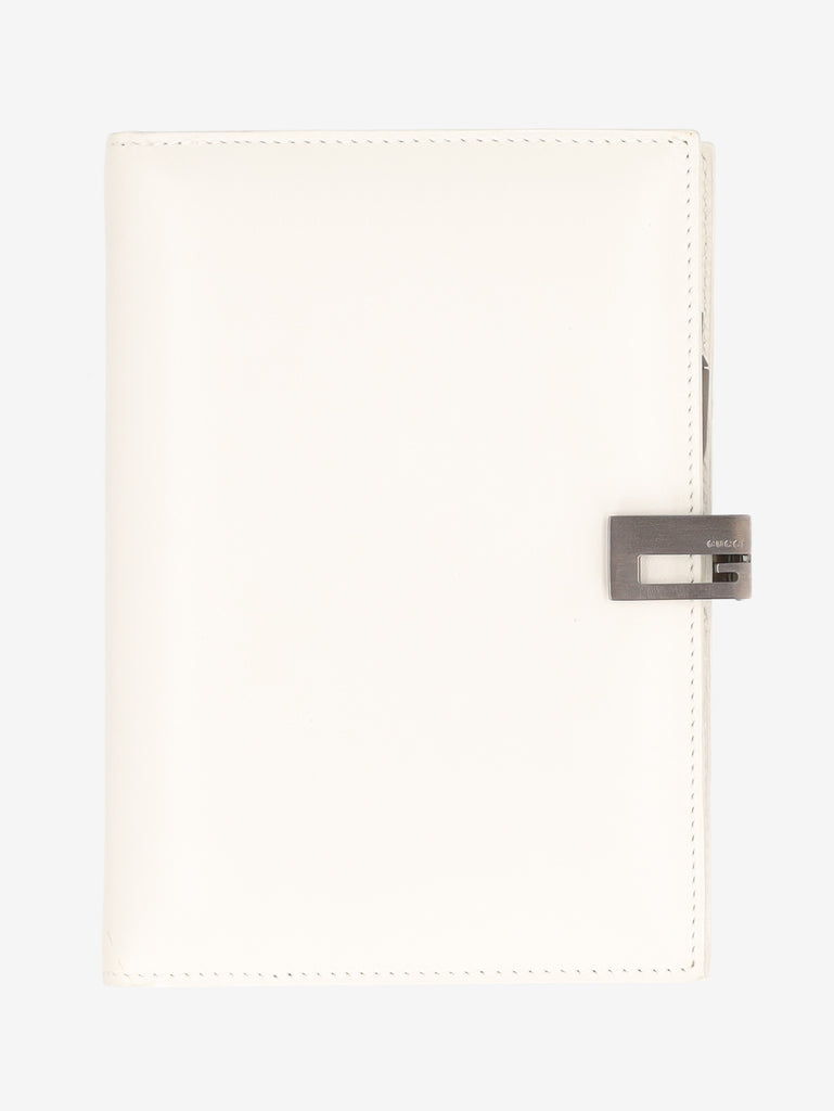 Gucci Mini White Leather Agenda with Box W28926.5  Gucci 