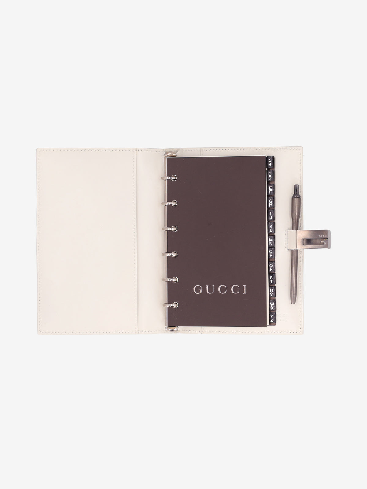 Gucci Mini White Leather Agenda with Box W28926.5  Gucci 