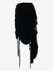 Gucci Asymmetric Velvet Lace-Up Skirt W29092026.2  Gucci 