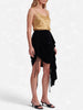Gucci Asymmetric Velvet Lace-Up Skirt W29092026.2  Gucci 