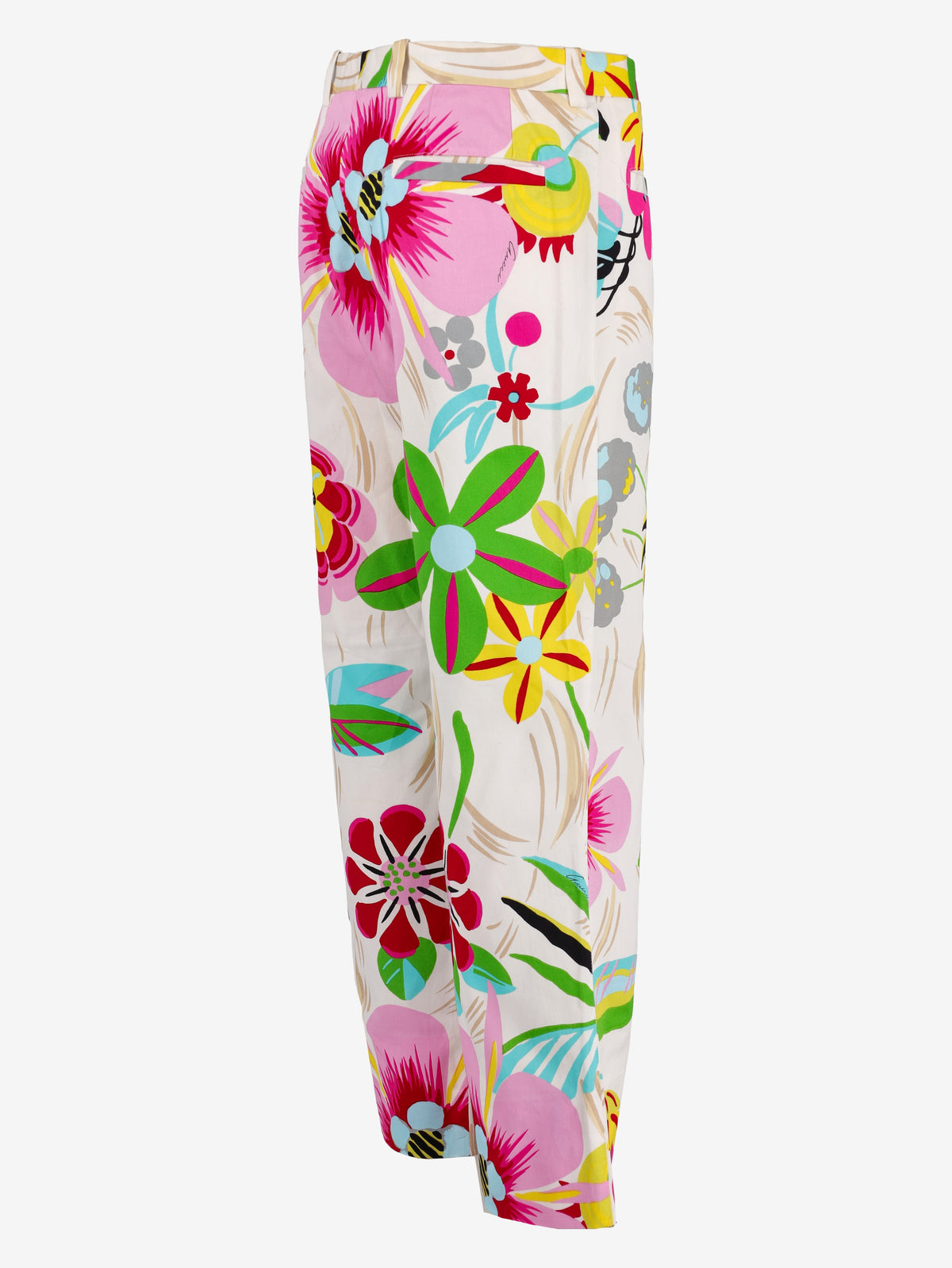 Gucci Floral Patterned Pants - 90s