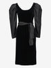 Guy Laroche Black Velvet-Effect Midi Dress W2926.4  Guy Laroche 