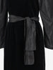 Guy Laroche Black Velvet-Effect Midi Dress W2926.4  Guy Laroche 