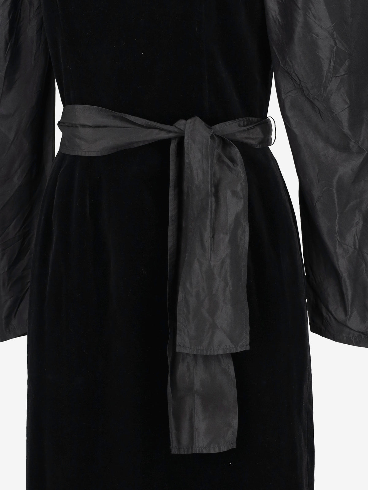 Guy Laroche Black Velvet-Effect Midi Dress W2926.4  Guy Laroche 