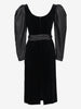 Guy Laroche Black Velvet-Effect Midi Dress W2926.4  Guy Laroche 