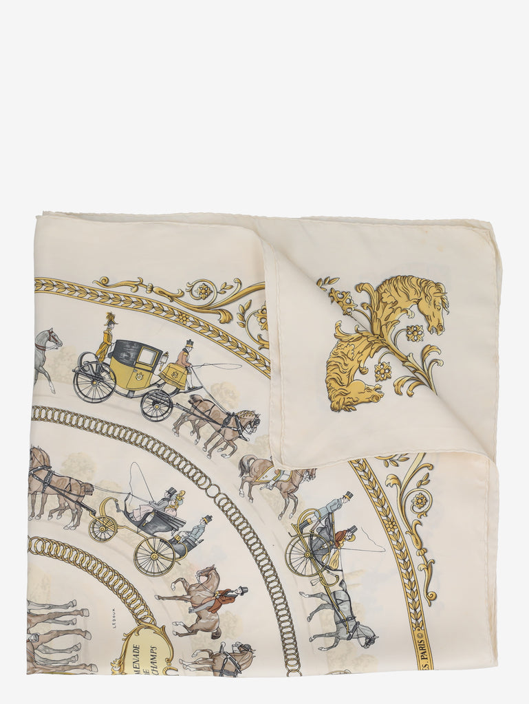 Hermès Equestrian Silk Scarf by Ledoux W150626.34  Hermès 