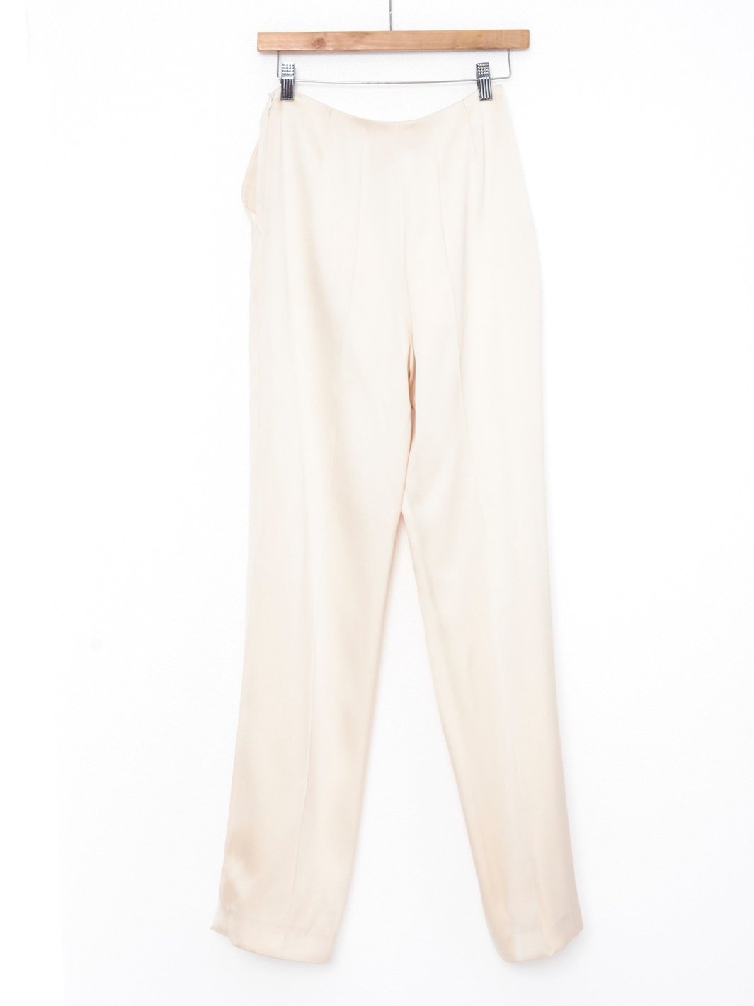 1990s Hermès pants in ivory silk