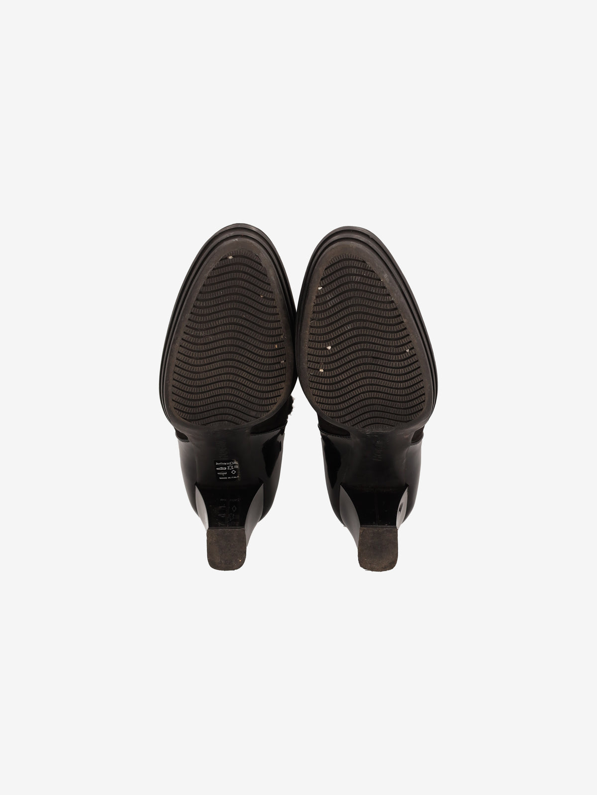 Hogan Knit & Leather High-Heel Boots W6826.8  Hogan 