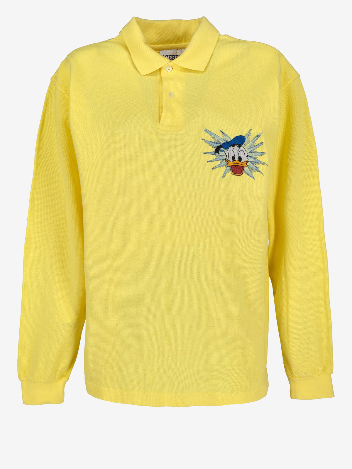 Iceberg Yellow Long-Sleeve Donald Duck Polo MU260921.107  Iceberg 