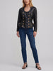 Vintage Double-Breasted Leather Jacket MR26526.5  Jean Claude Jitrois 