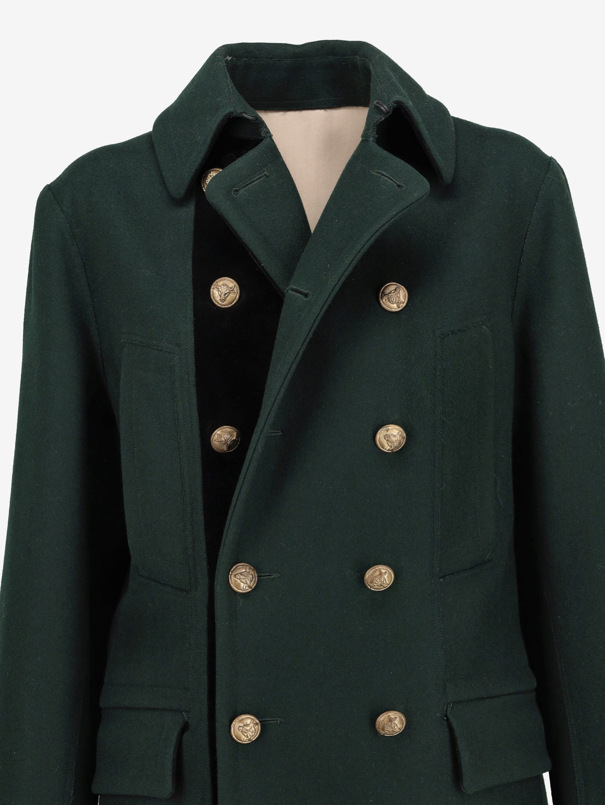 Jean Paul Gaultier Thick Wool Coat B121125.2  Jean Paul Gaultier 