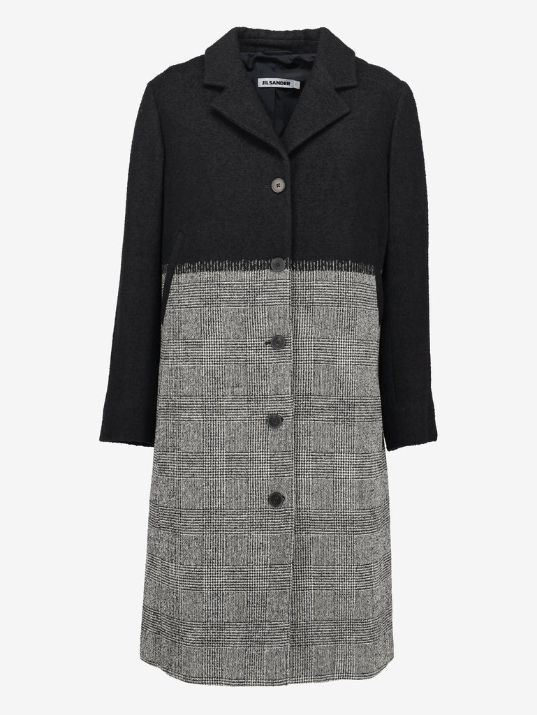 Jil Sander Two-Tone Wool Blend Coat CVM26.22.5  Jil Sander 