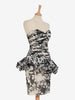 Juanita Sabbadini draped floral patterned dress