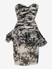 Juanita Sabbadini draped floral patterned dress