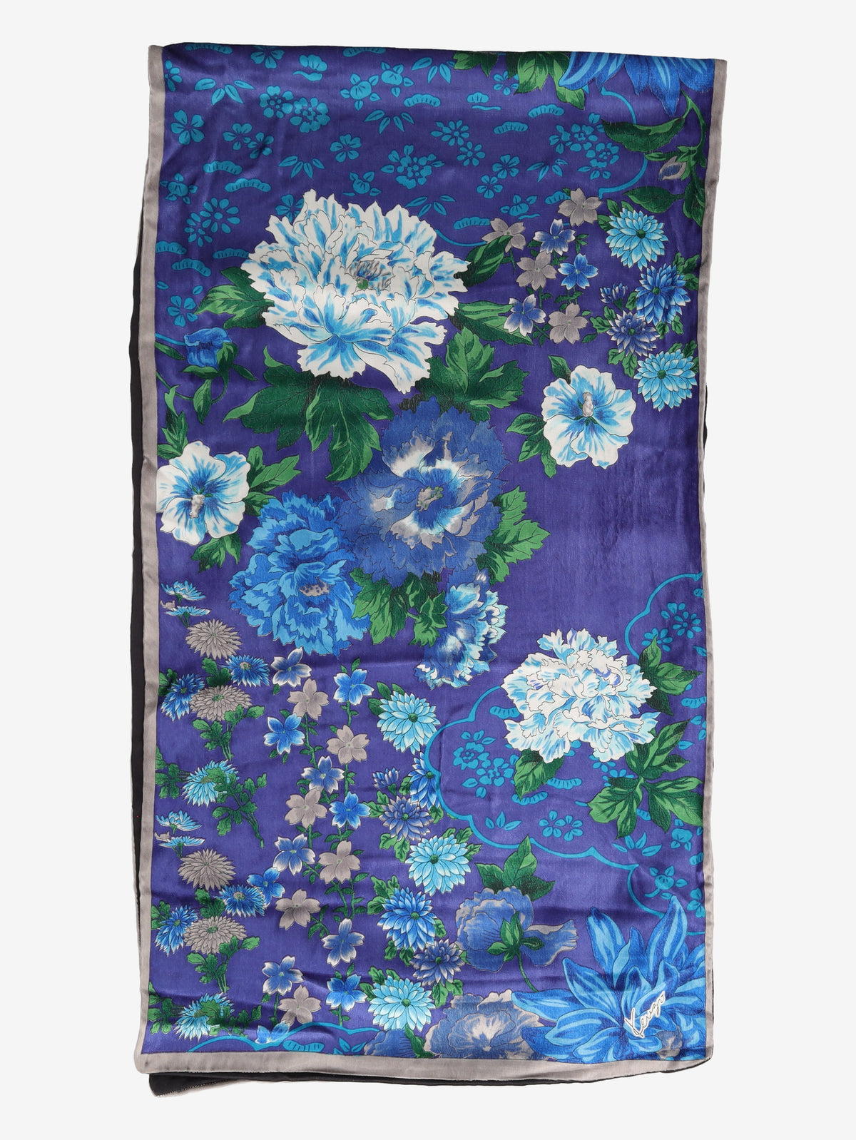 Kenzo Velvet Floral Shawl Scarf W27526.58  Kenzo 