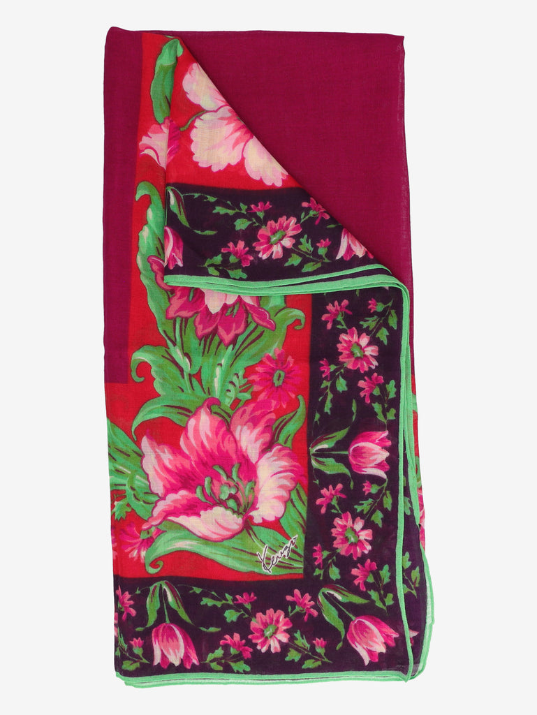 Kenzo Floral Frame Silk Scarf W27526.65  Kenzo 