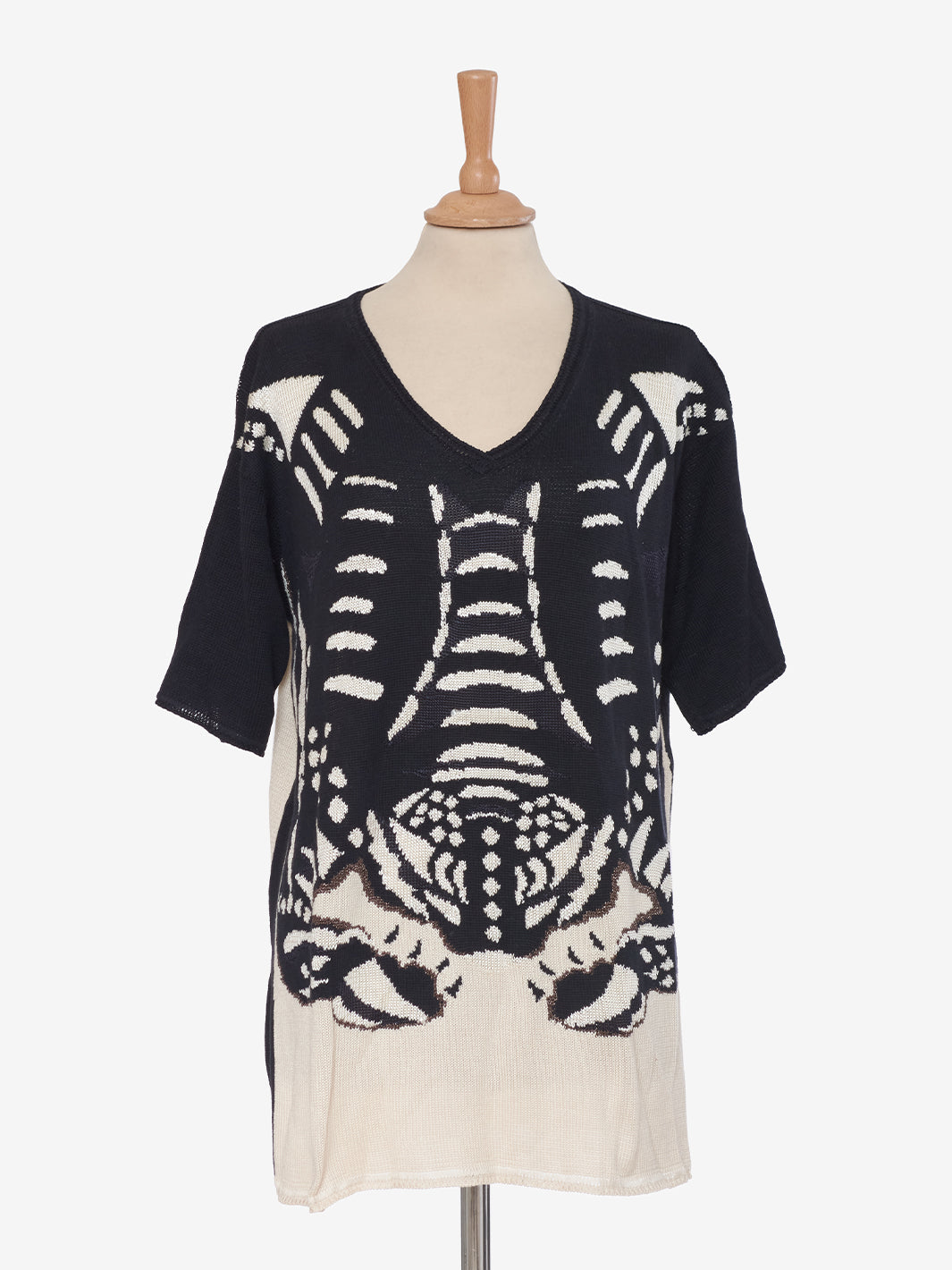 Krizia Tortoise print knit T-shirt