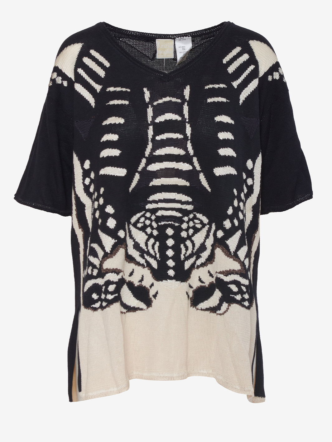 Krizia Tortoise print knit T-shirt