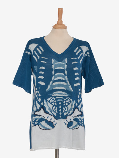 Krizia Tortoise print knit T-shirt