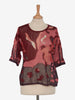 Krizia burgundy patterned T-shirt