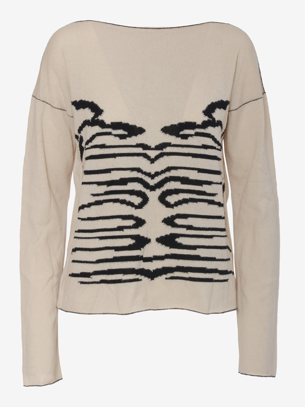 Krizia Zebra Print Sweater