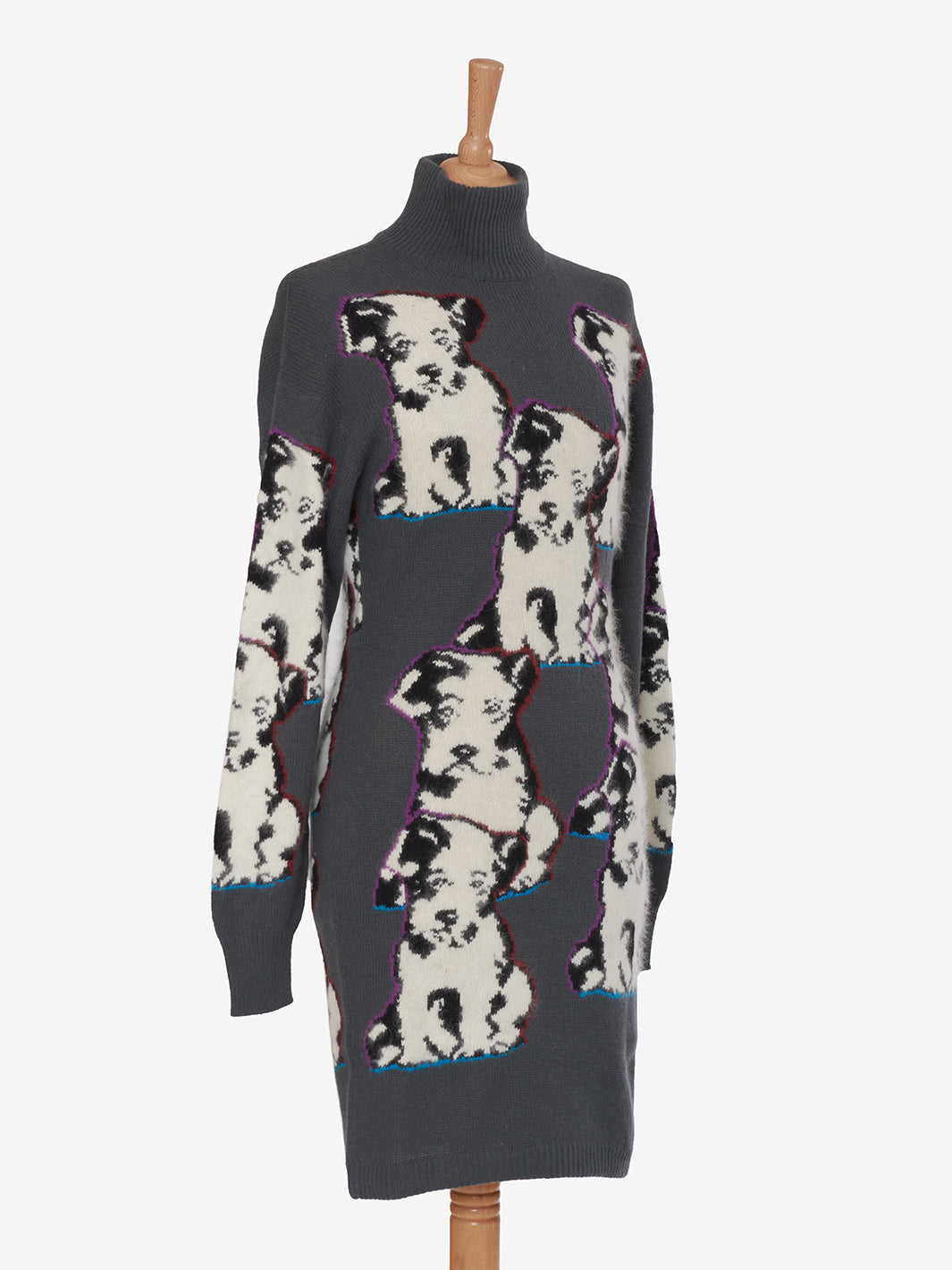 Krizia Dog embroidery dress