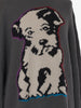 Krizia Wool over sweater with dog embroidery