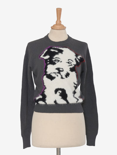 Krizia Doggy Embroidery Sweater