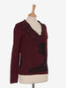Krizia Burgundy Cashmere Sweater