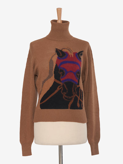 Krizia Horse Embroidery Sweater