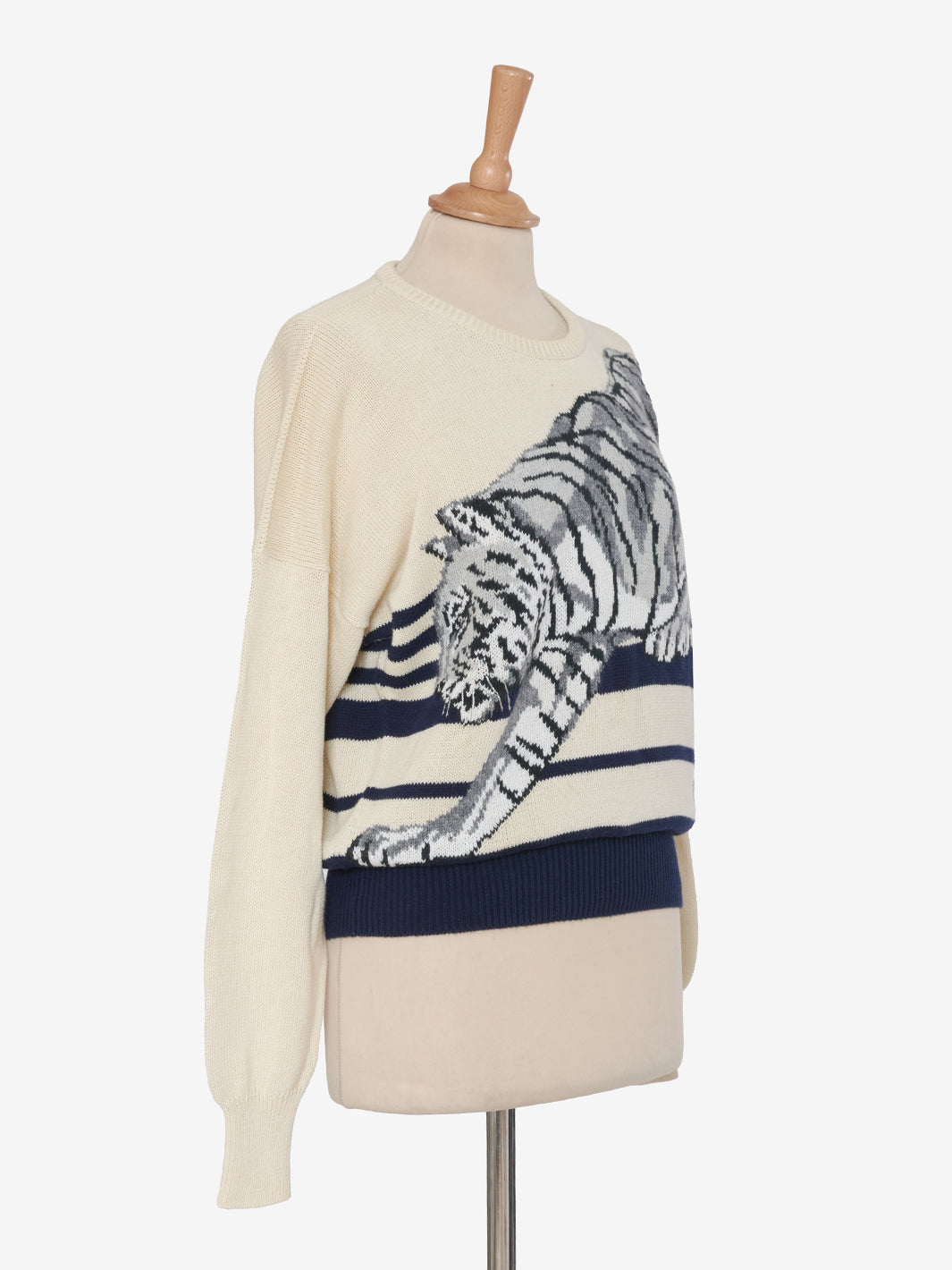 Krizia Tiger Embroidery Sweater