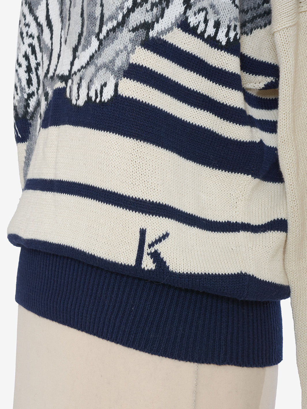 Krizia Tiger Embroidery Sweater