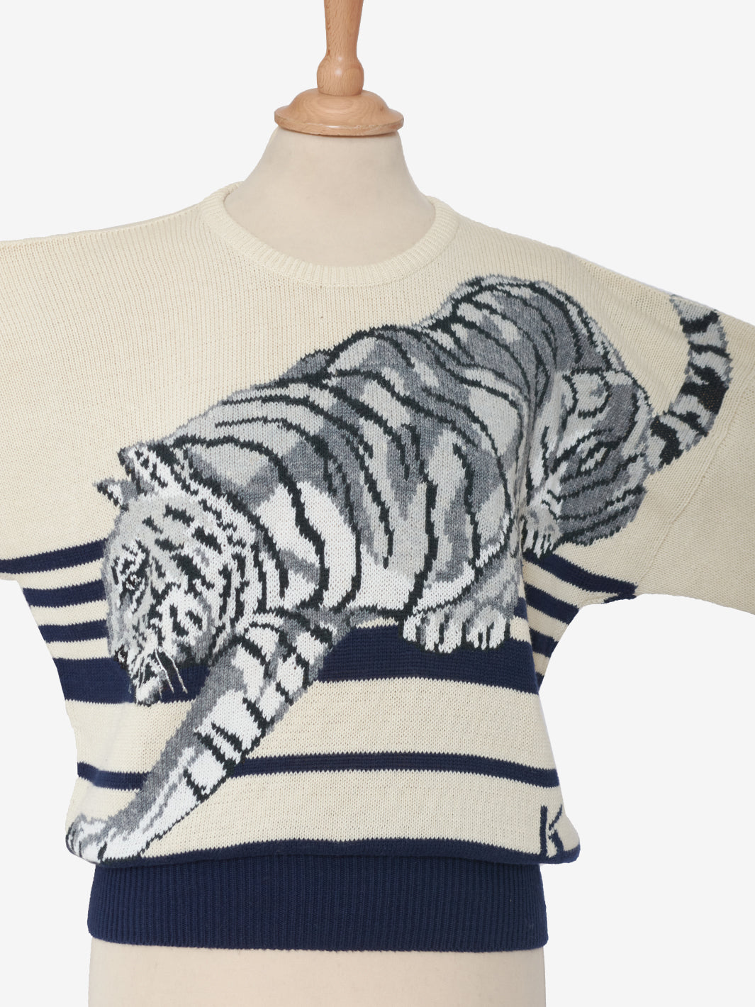 Krizia Tiger Embroidery Sweater