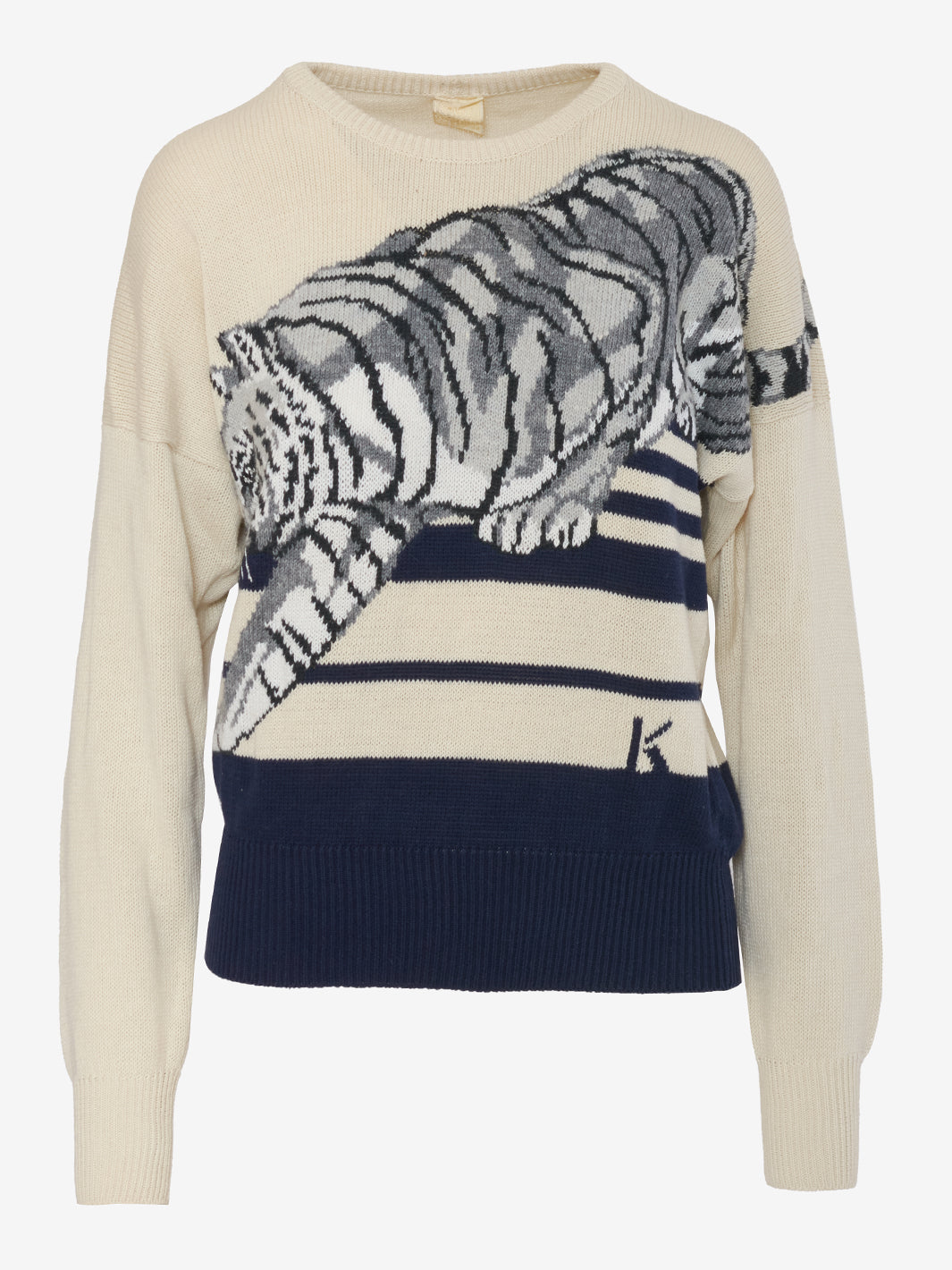 Krizia Tiger Embroidery Sweater