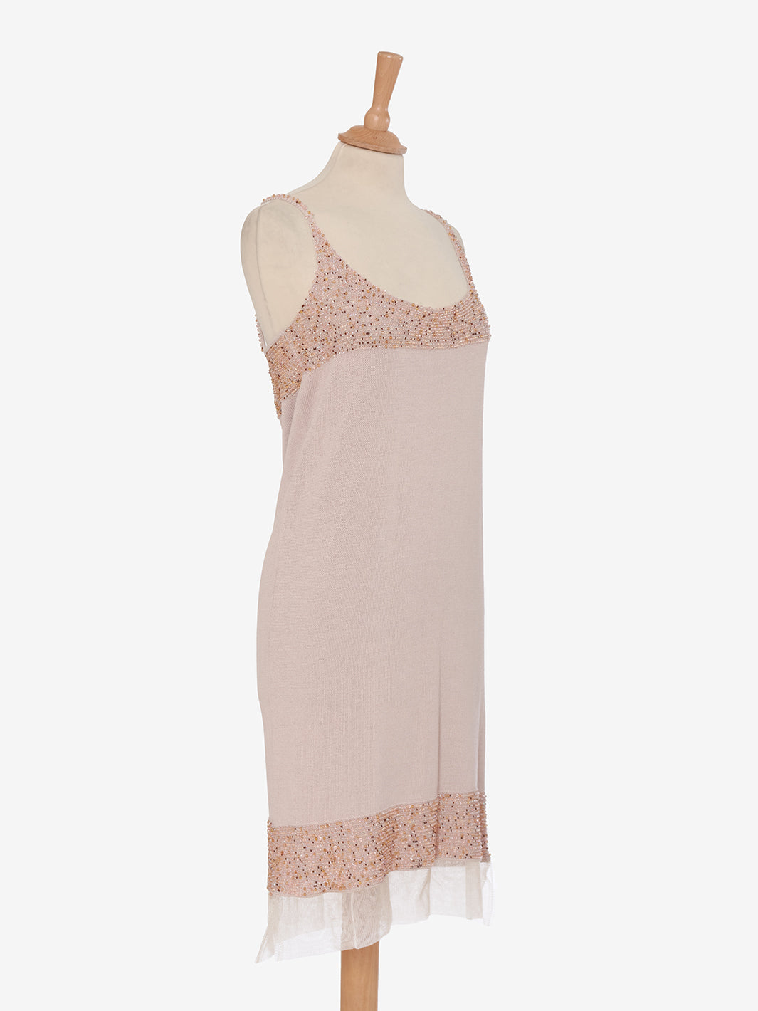 Krizia Beaded Knit Dress