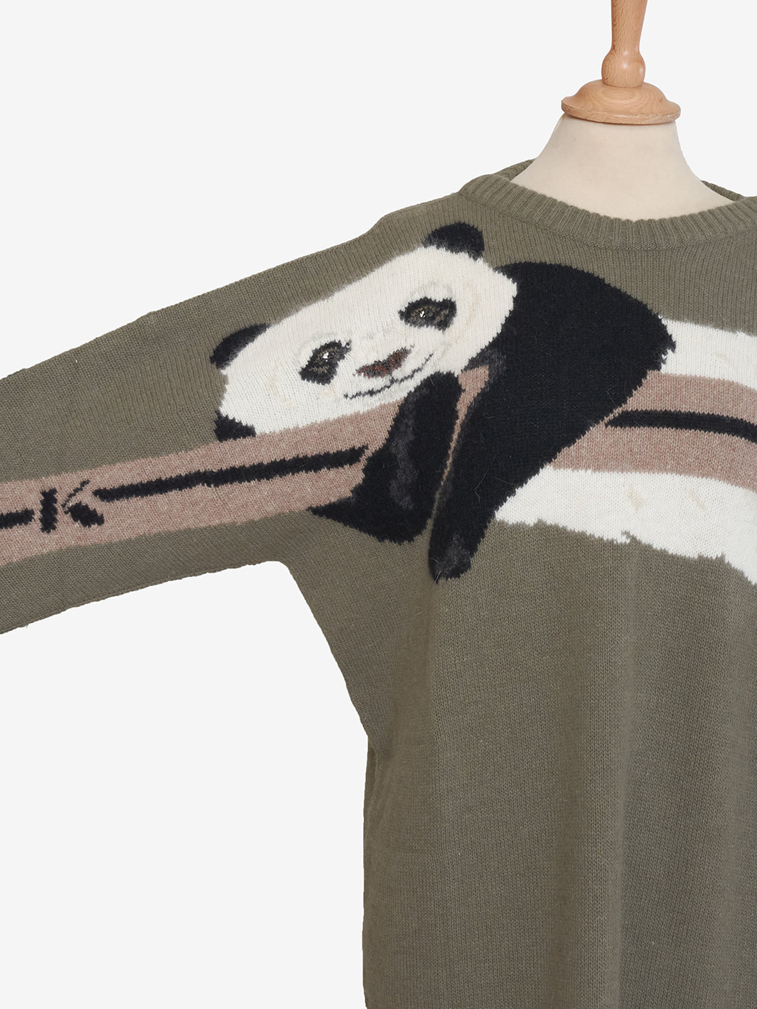 Krizia panda embroidery sweater