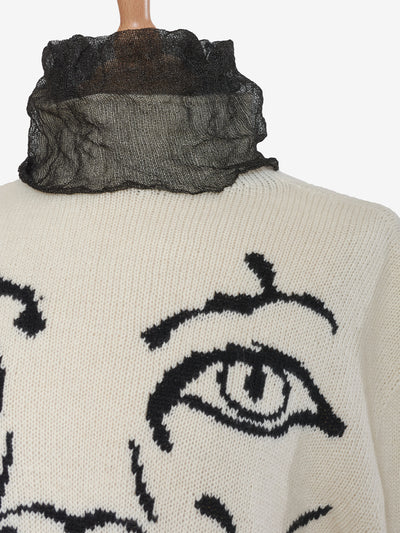 Krizia Sweater with tiger embroidery