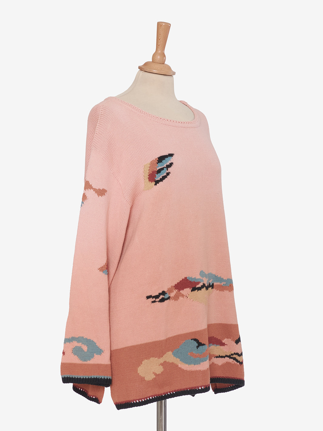 Krizia Abstract print cotton sweater