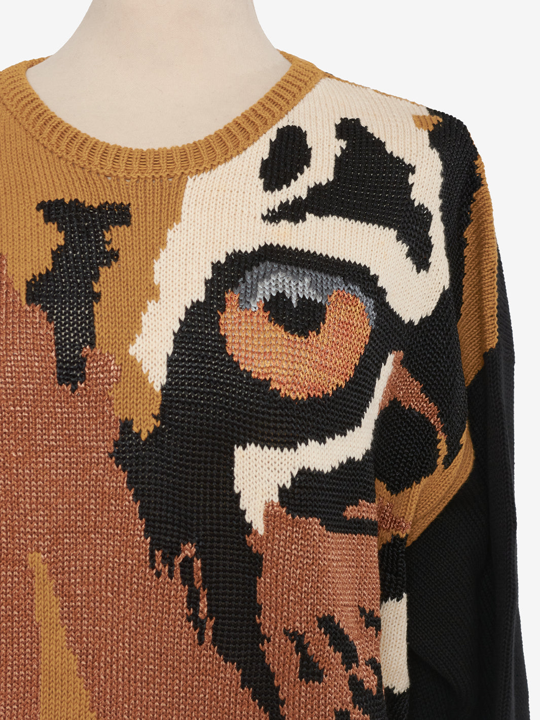 Krizia Cotton Knits with Tiger Embroidery