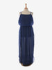 Krizia Blue And Black Long Dress