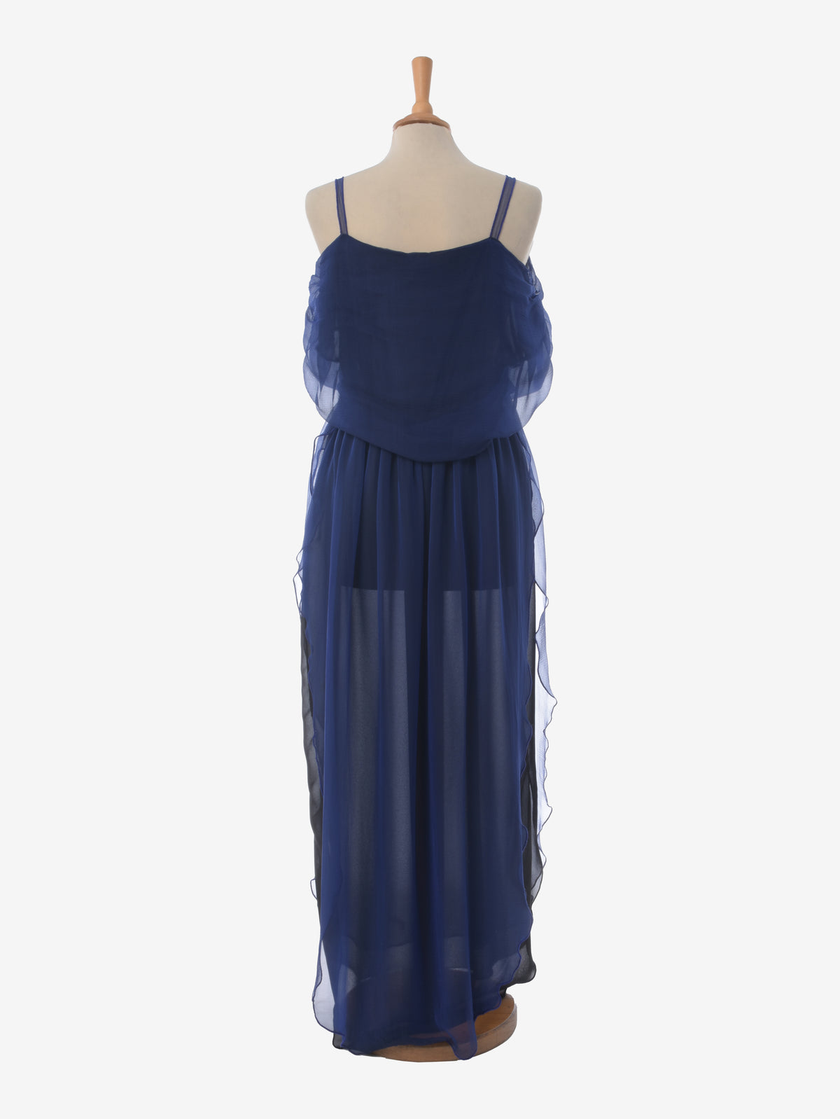 Krizia Blue And Black Long Dress