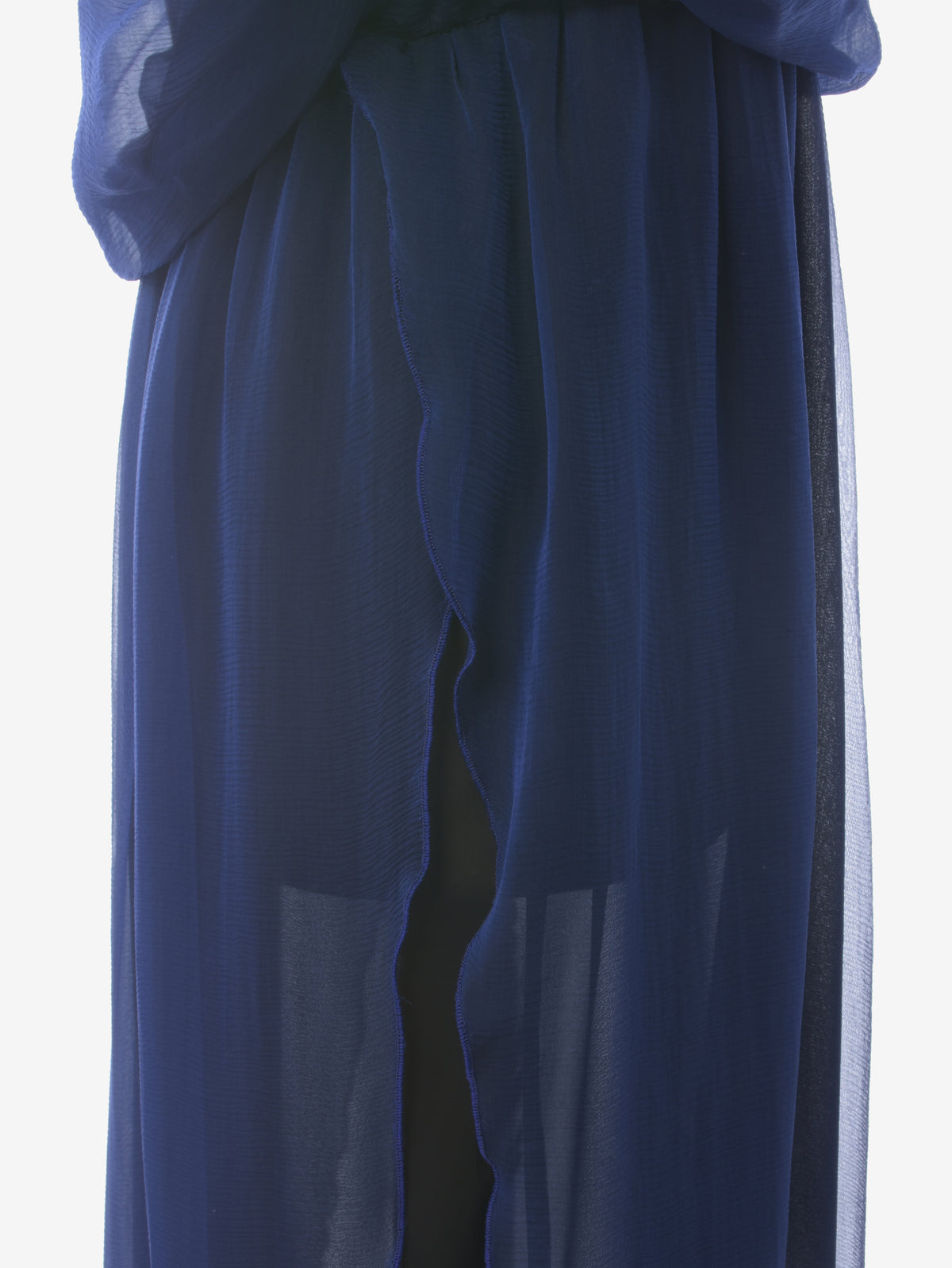 Krizia Blue And Black Long Dress