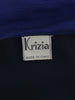 Krizia Blue And Black Long Dress