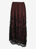 La Perla Vintage Burgundy & Black Lace Maxi Skirt W27526.190  La Perla 