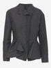 Lanvin gray jacket with ruffles