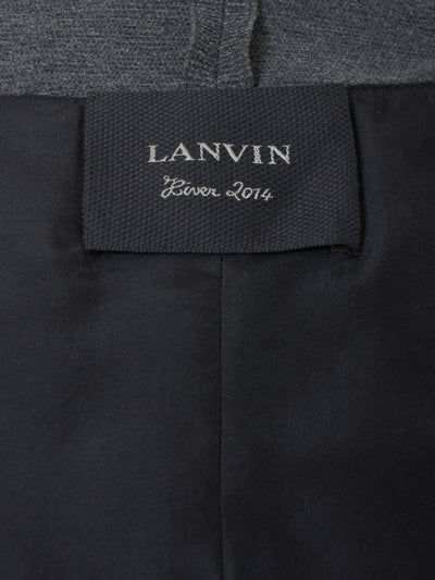 Lanvin gray jacket with ruffles