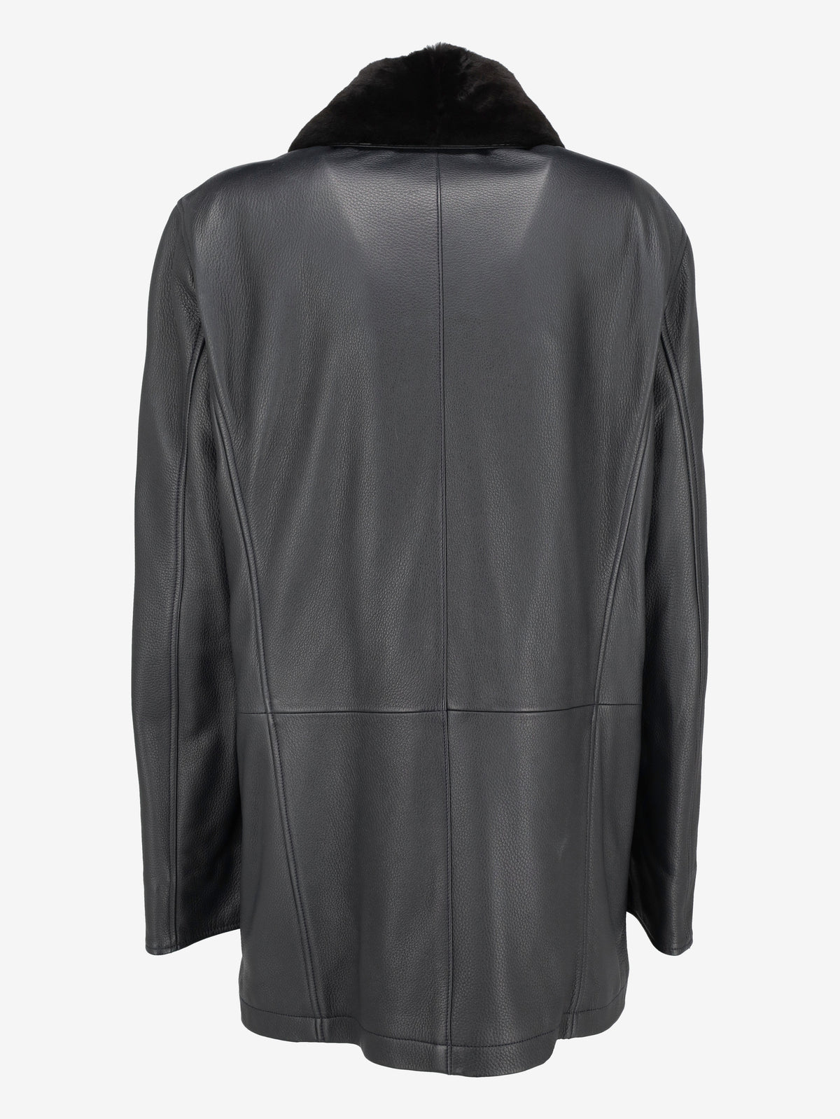 Larusmiani FW15 Deer Leather Bomber Jacket with Fur Collar WCV26.1.1  Larusmiani 