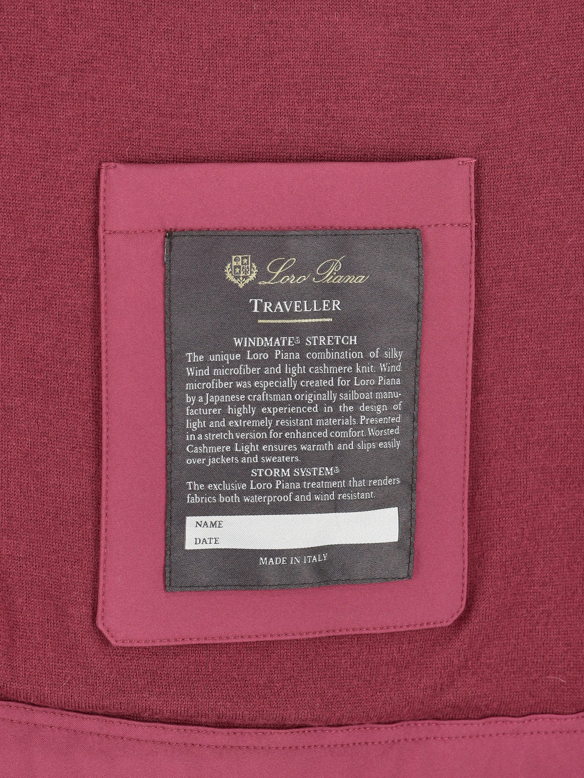 Loro Piana Traveller Jacket CVM26.8.32  Loro Piana 